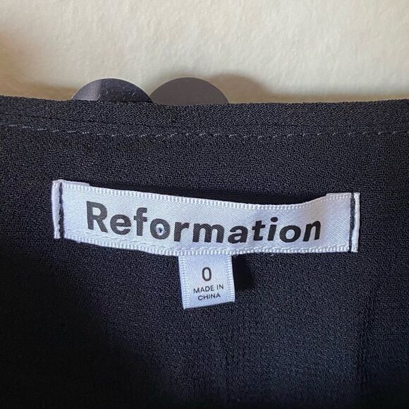 NWOT Reformation Alisha Mini Black Dress Tank Backless  Sequins Size 0 - Picture 9 of 10